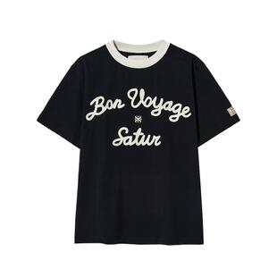 【自营】SATUR ARCHIVE2025夏季logo短袖T恤航海系列情侣上衣女
