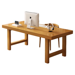 实木书桌电脑桌家用卧室办公桌工作台客厅长条桌子简易学习写字桌