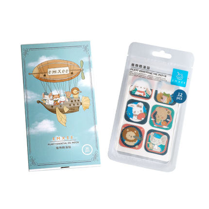 嫚熙植物精油贴户外出游随身卡通贴纸室外防护神器旅行便携精油贴