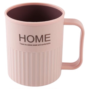 漱口杯牙杯塑料刷牙洗漱牙刷杯子简约家用情侣ins风牙缸口杯牙桶