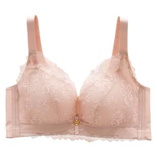 秋冬肤色内衣女士无钢圈小胸聚拢厚薄款调整型文胸收副乳胸罩上托