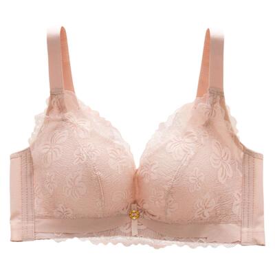 本命年大红色内衣上托小胸薄款