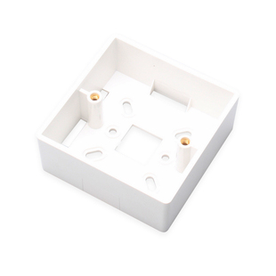 正泰86型加厚明装底盒开关插座面板通用墙壁明线过线盒PVC接线盒