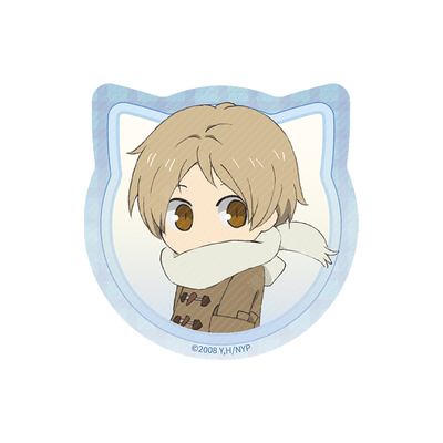 《夏目友人帐》猫咪徽章方形徽章