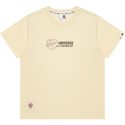 Aape牛仔图案印花潮流短袖T恤