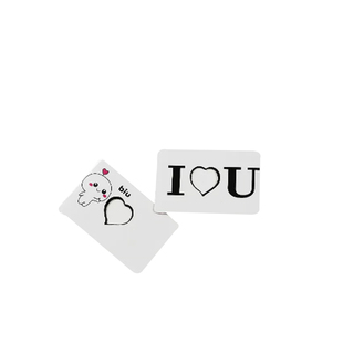 弹指爱心卡片变爱心魔术道具创意道具表白情侣神器近景情人节520