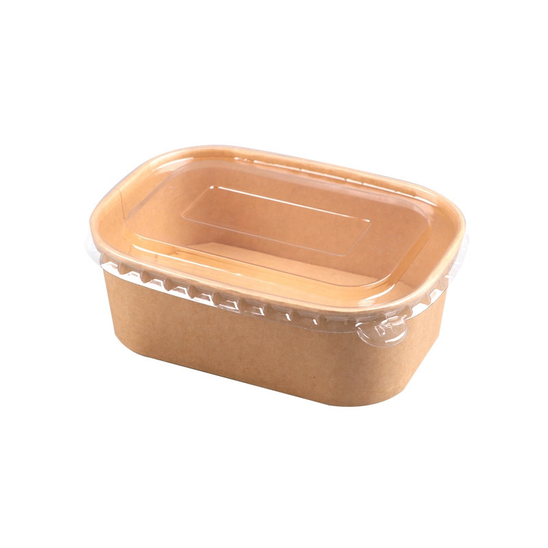 一次性牛皮纸方盒食品级打包盒