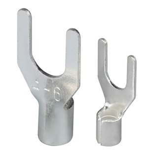 UT冷压接线端子Y形U型开口线耳裸端子铜线鼻子电线接头0.5-16平方