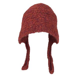 帽子女秋冬针织毛线帽纯色显脸小保暖羊羔绒护耳冷帽巴拉克拉法帽