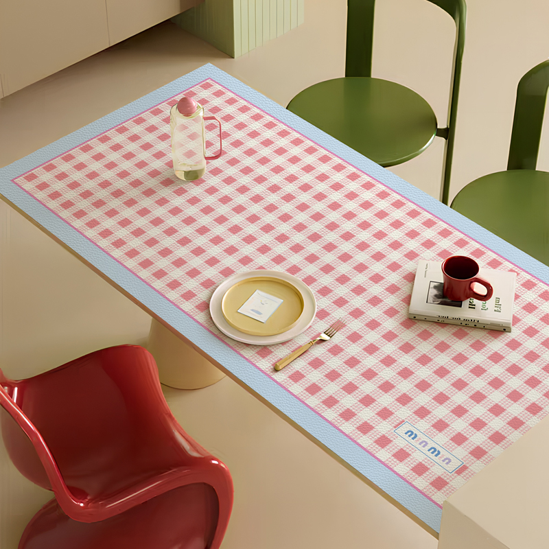 餐厅奶油风桌布桌面保护垫隔热防烫防水防油可擦免洗茶几餐桌垫