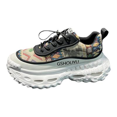 加绒休闲鞋2024秋冬民族风高级感