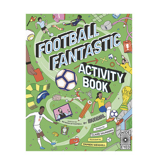【现货】英文原版 足球奇妙活动书 Football Fantastic Activity Book  游戏互动 6岁+ 儿童艺术插画英语绘本 进口图书