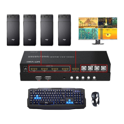 迈拓同步器分屏器一体机一键切换