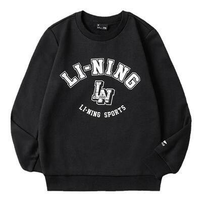 李宁童装儿童加绒卫衣2025新款