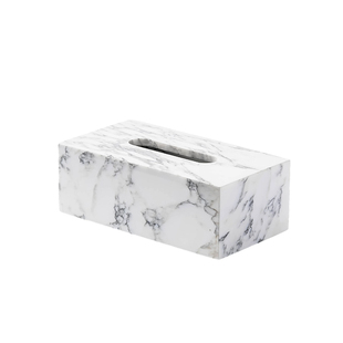 高端楼盘样板房间浴室摆件宝格丽白大花白大理石牙具收纳托盘套装