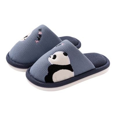 猪爸爸2025新款儿童亲子棉麻拖鞋