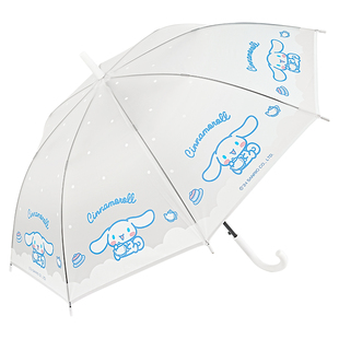 三丽鸥正版玉桂狗儿童磨砂透明雨伞自动长柄伞小学生上学专用男孩