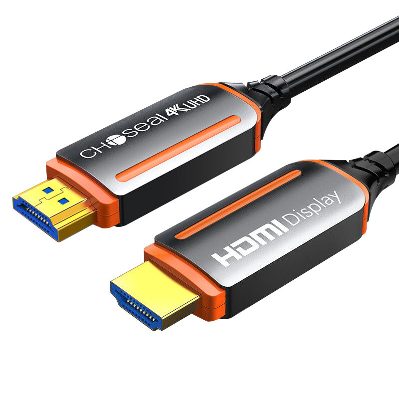 秋叶原光纤HDMI线4K高清视频连接线2.0版150米投影仪连电视加长线