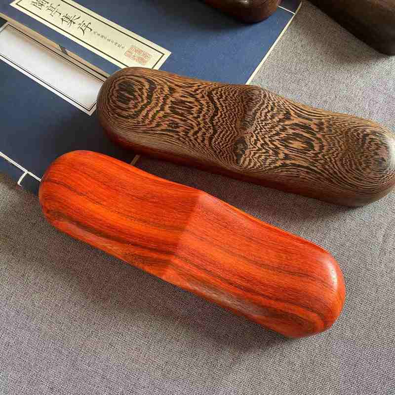 花梨木鸡翅木脉枕实木脉诊双手脉诊加长号脉枕手枕中医双手无漆礼