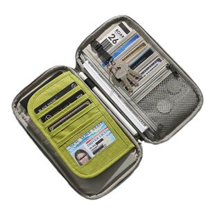 日式旅行护照包RFID防盗刷手提挂脖便携大容量收纳包机票夹证件包