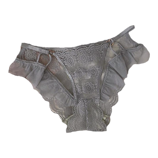 出水芙蓉*时尚性感纯欲风蕾丝内裤女镂空环扣细带透气女士三角裤