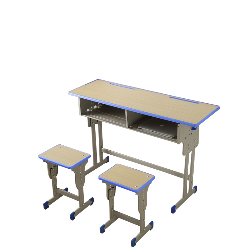 双人儿童小学生课桌椅培训辅导班套装家用写字桌学校教室升降书桌