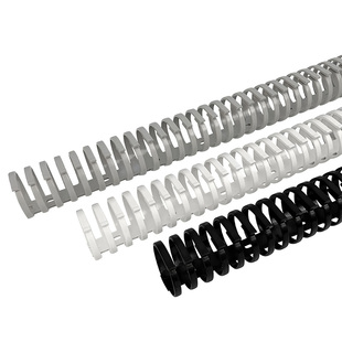 PVC工业机柜龙骨线槽拨开式接线槽圆形配电箱理线槽明装穿线线轨