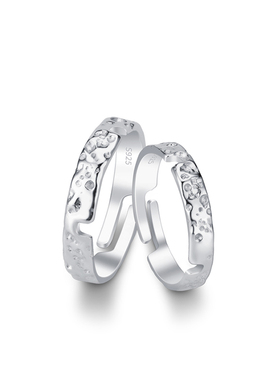 纯银戒指paraskors情侣对戒时尚