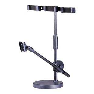 华固(huagu)电容话筒麦克风支架桌面手机直播升降架子台式三机位