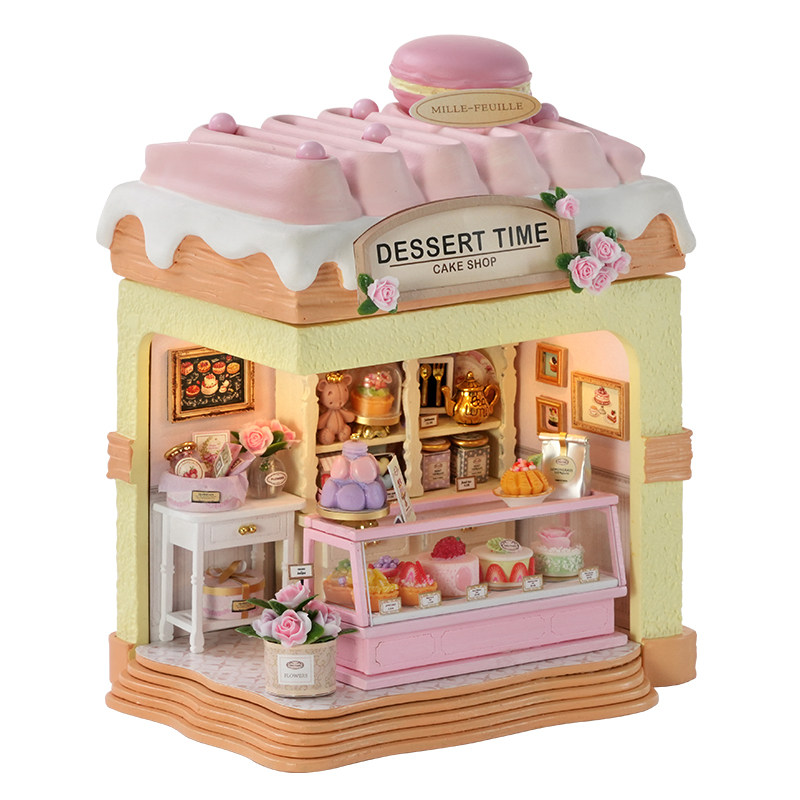 玫瑰甜品店diy手工小屋