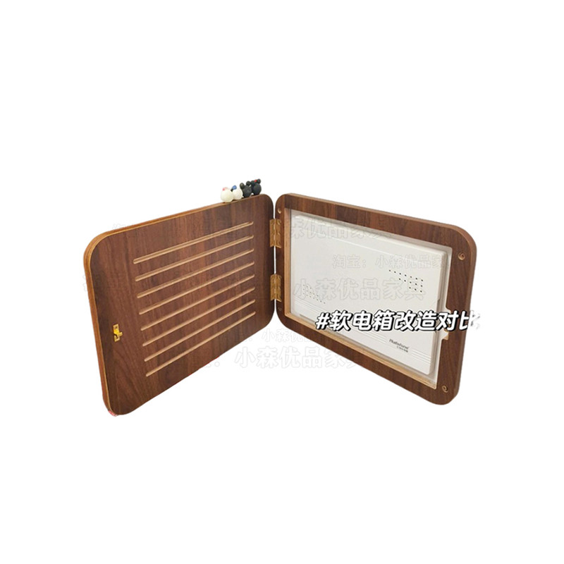 黑胡桃超薄弱电箱遮挡装饰盖板电表箱画多媒体网线盒遮挡箱免打孔