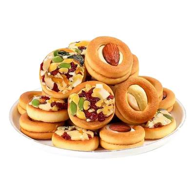 热卖【整箱3斤】坚果披萨小饼干