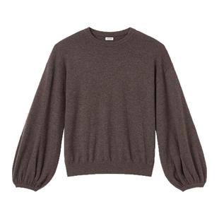 COTEMP KNIT08 25holiday纯色落肩套头针织灯笼袖毛衣针织长裤女