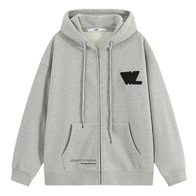 VWL连帽卫衣休闲外套拉链开衫