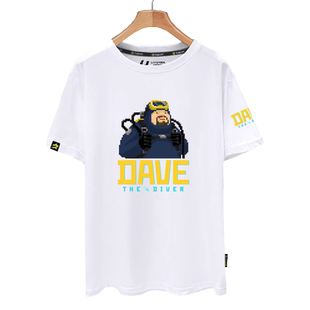 潜水员戴夫steam游戏周边短袖t恤衫男女200克纯棉半袖体恤可定制