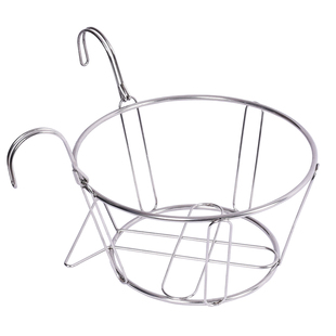 不锈钢阳台花盆架置物架挂架栏杆吊兰铁艺花架架子悬挂式护栏盆栽