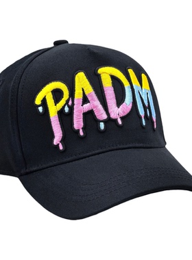 PADM 新款彩色渐变字母刺绣个性潮流男女户外时尚休闲百搭棒球帽