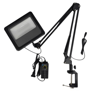 led折叠长臂护眼调光双色温绘图雕刻维修夹子底座车间工作台灯