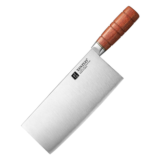 信作2号桑刀中式片刀专业厨师刀厨房切肉薄片刀440C正品菜刀锋利