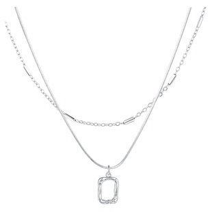 秦岚同款abyb项链爆款mini艺术框轻奢高级感新年礼物毛衣链锁骨链