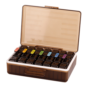 药盒大容量早中晚星期一周七天便携老人药品收纳药片分装密封药盒