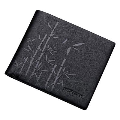 稻草人男士钱包短款真皮简约潮牌