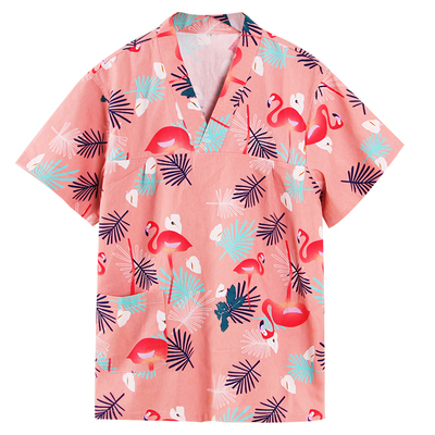 纯棉印花汗蒸服加厚日式斜纹棉布