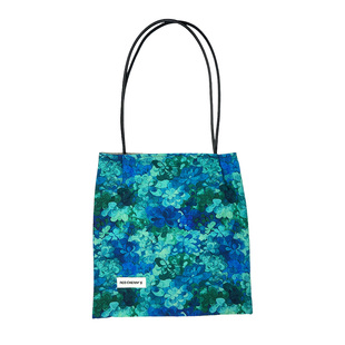 emis小众设计感帆布包女2024新款潮夏天大容量学生手提单肩碎花包