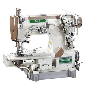 OKK600三针五线绷缝机左切刀T恤下摆坎车右切刀内裤松紧带绷缝机