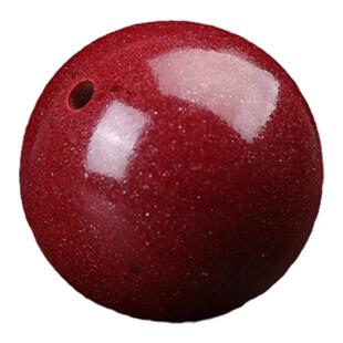 天然原矿朱砂散珠钙含量紫金砂单珠帝王砂圆珠红色圆珠子手链单颗