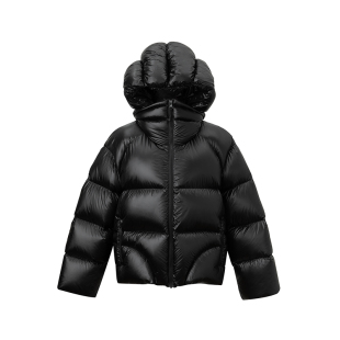 SUK 贝加尔湖！亮面泡芙感2025冬季新款90白鹅绒连帽保暖羽绒服女