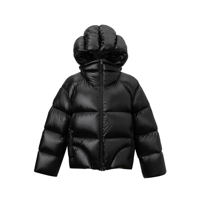 SUK 贝加尔湖！亮面泡芙感2025冬季新款90白鹅绒连帽保暖羽绒服女