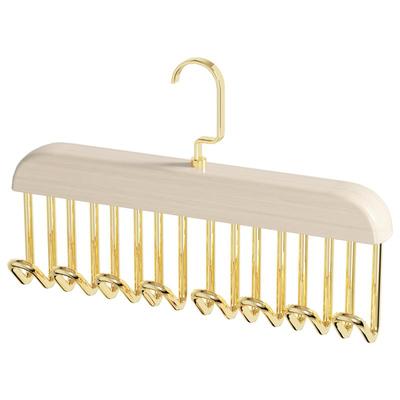 新款白色镀金可挂8件衣服纯实木
