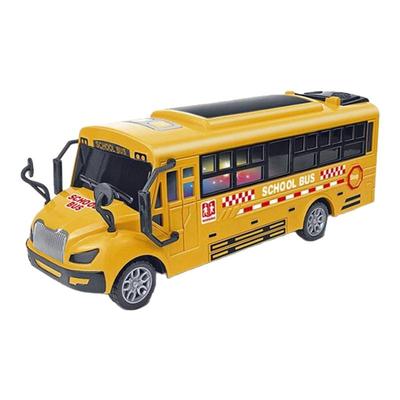 儿童校车玩具模型仿真公交车大号校车巴士宝宝男孩惯性汽车2-3岁4